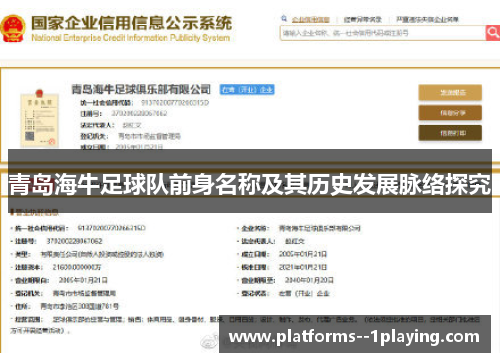 青岛海牛足球队前身名称及其历史发展脉络探究